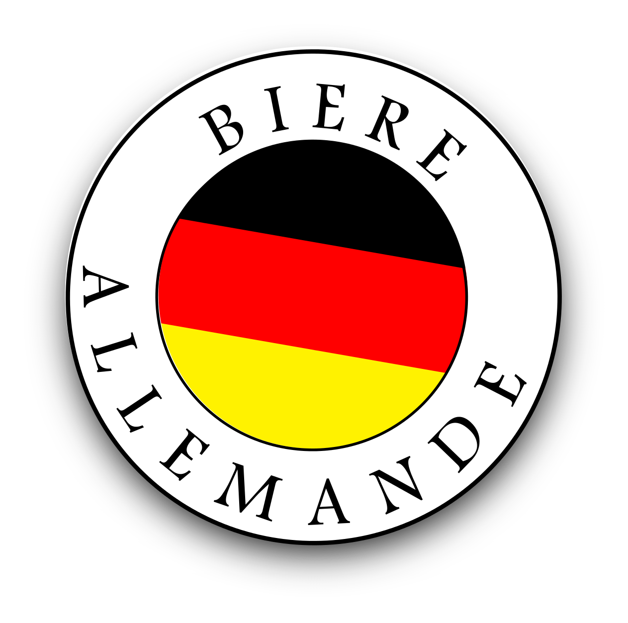 logo bière allemande incliné